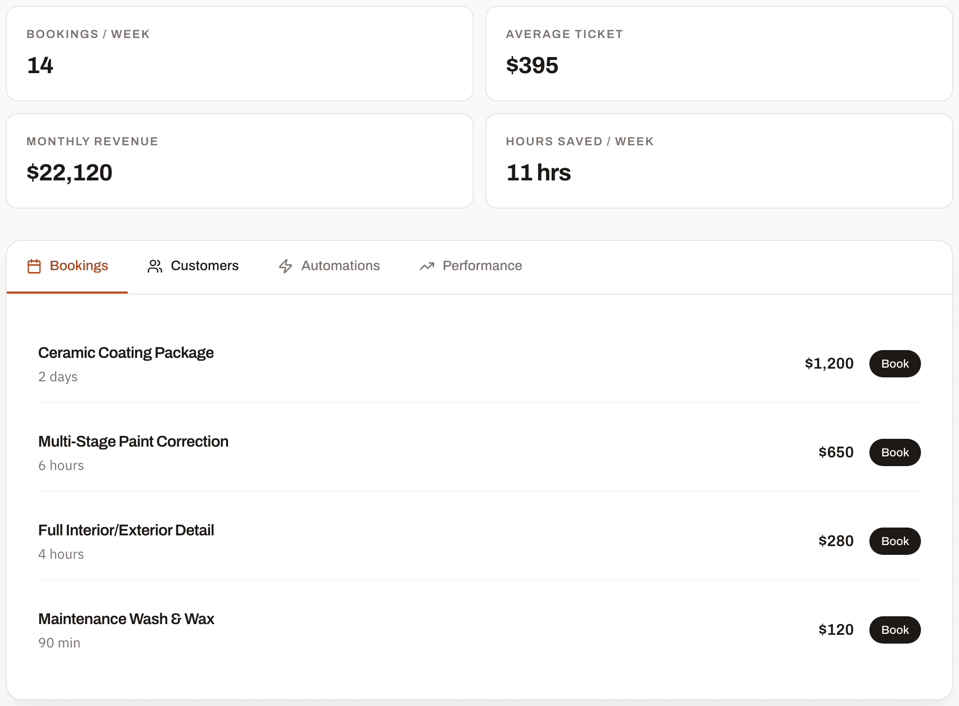 The The Build Room home page — pick a trade, get a working system.